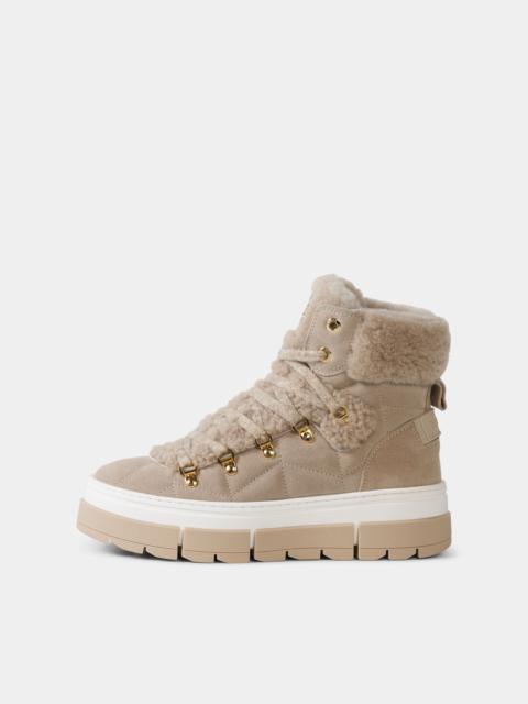 BOGNER Lace-up boots from Vaduz with spikes in Beige