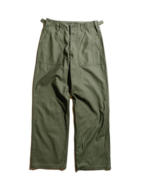 The Real McCoys MP23003 Trousers, Men's, Cotton Sateen, OG-107 Olive