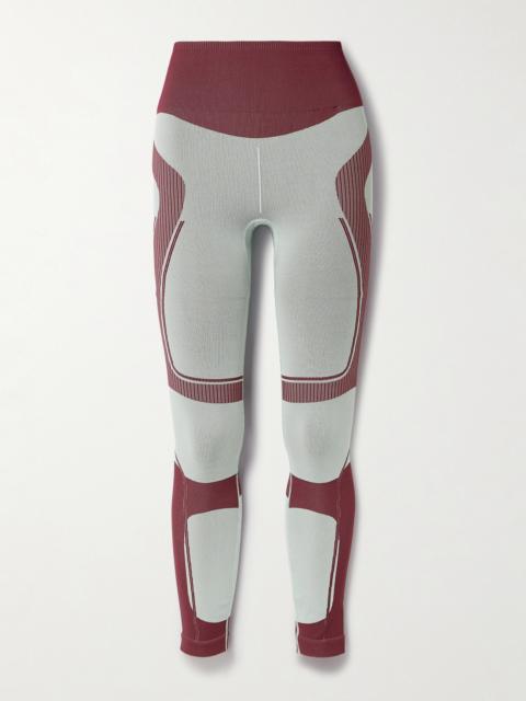 adidas Truenature Ribbed Stretch Recycled Jacquard-knit Leggings