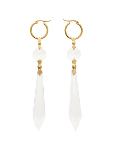 Tanner Fletcher Gold Chandelier Crystal Earrings