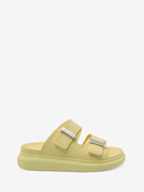 Alexander McQueen Women's Hybrid Slide in Anise/silver