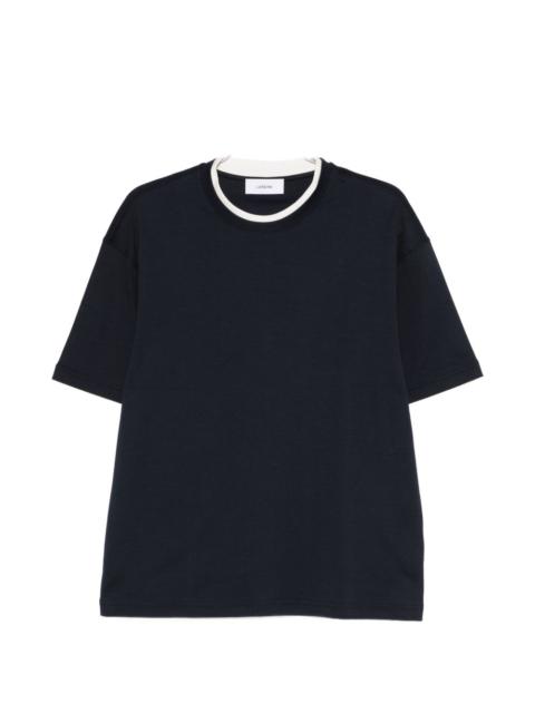 LARDINI contrasting-trim T-shirt