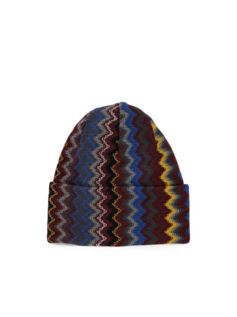 Missoni zigzag-knit beanie hat