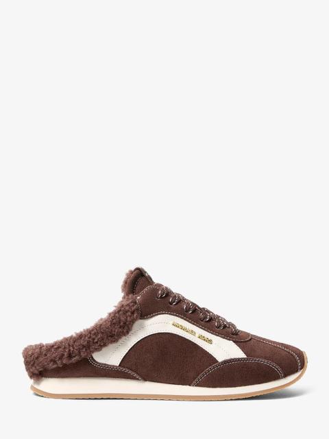 MICHAEL KORS Avi Faux Shearling Trim Slip-On Sneaker