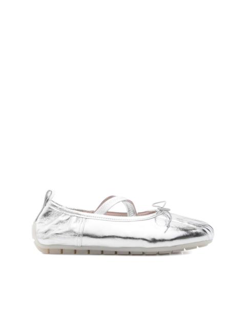 Simone Rocha cross-strap bow ballet flats