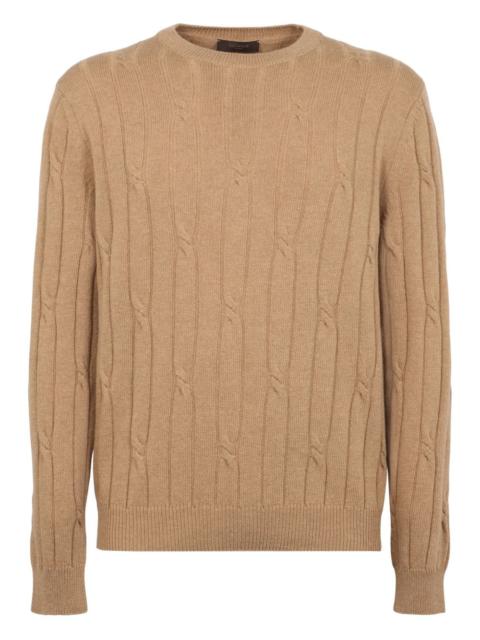 SLOWEAR cable-knit cotton sweater