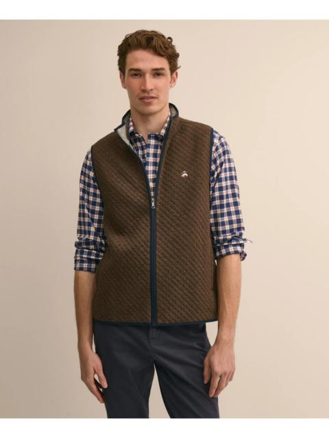 Brooks Brothers Cotton Blend Diamond-Quilted Vest