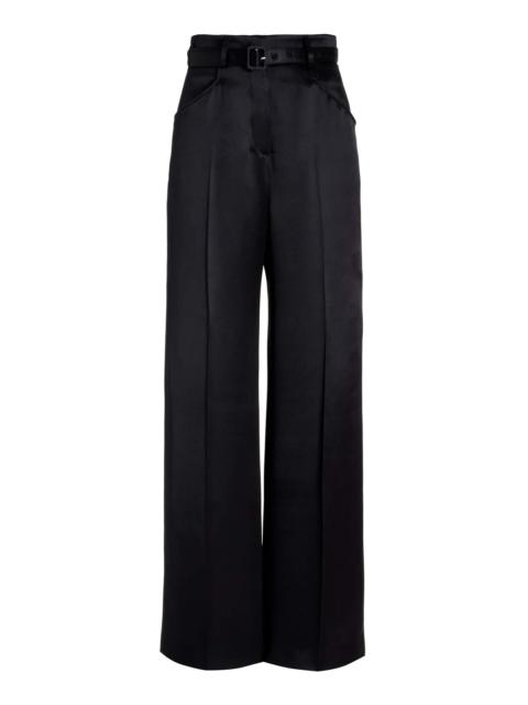 Norman Pant in Black Silk