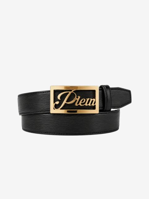 PHILIPP PLEIN saffiano-leather belt