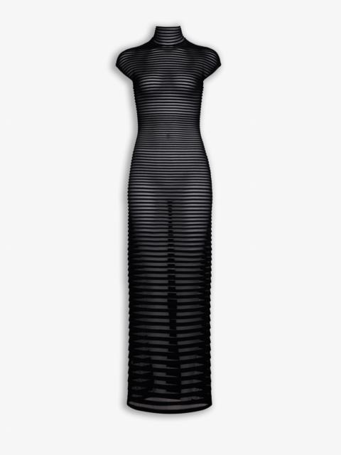 Alaïa STRIPED LONG DRESS