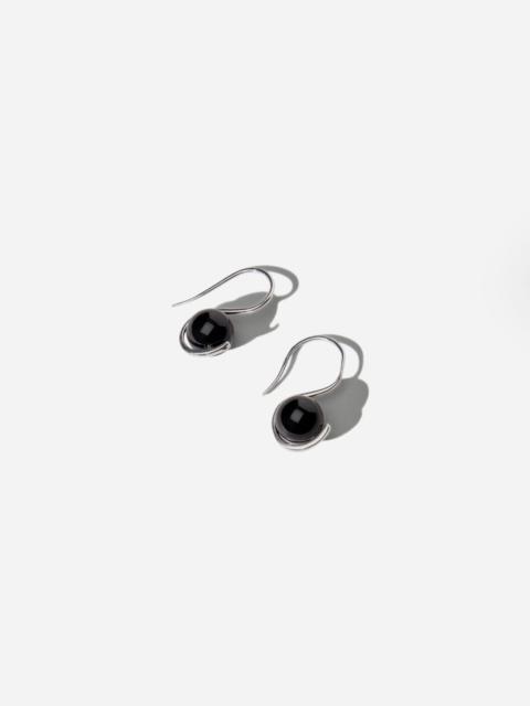 Madewell Maslo Jewelry Wrap Earrings Black Onyx Sterling Silver
