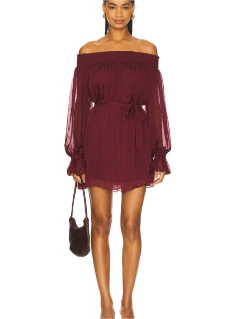 HEMANT & NANDITA Smocked Mini Dress