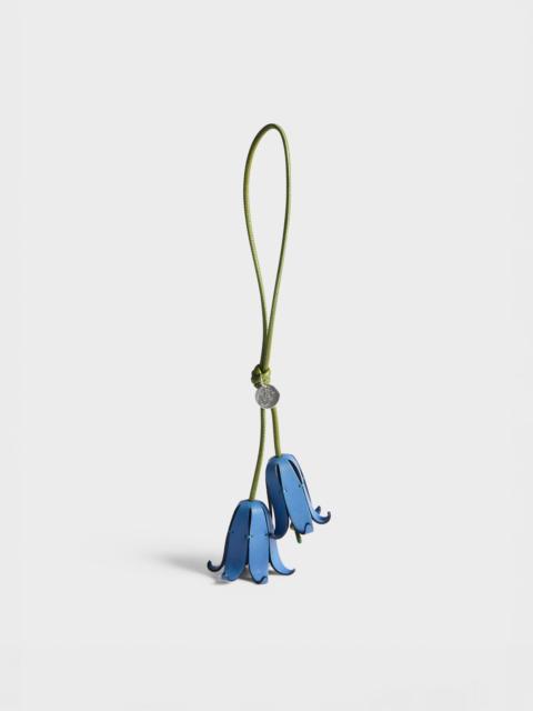 JW Anderson LEATHER BLUEBELL CHARM IN BLUE & GREEN