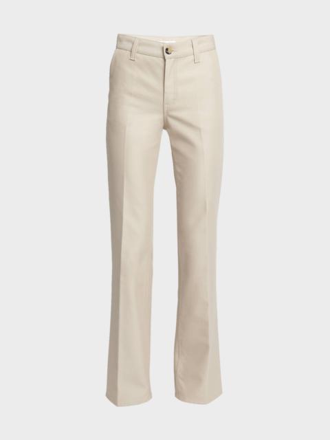 Thayer Luxury Cotton Straight-Leg Pants