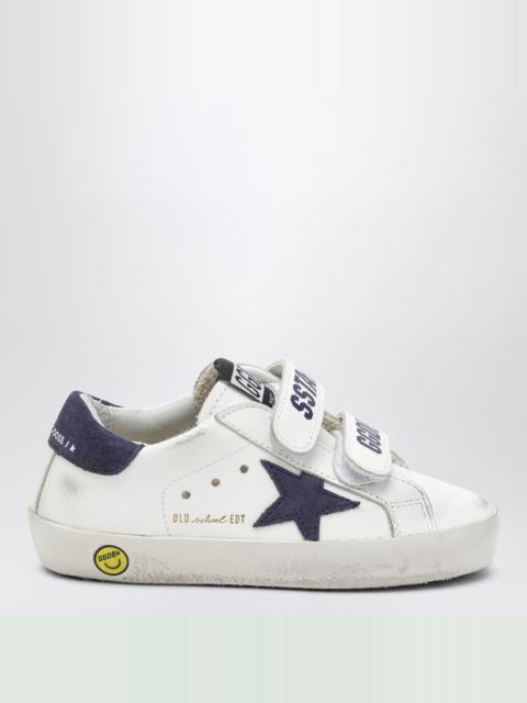 Golden Goose Old School sneakers in white/blue leather