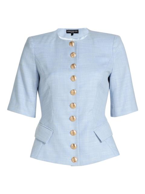GENERATION LOVE Women's Adriana Chambray Suiting Jacket - Chambray Blue