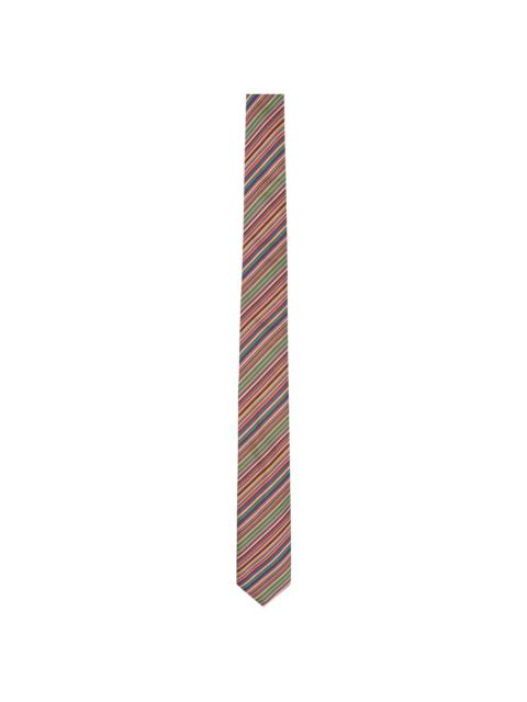 Multicolor Signature Stripe Tie
