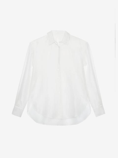 The Frankie Shop Peri Sheer Shirt - White