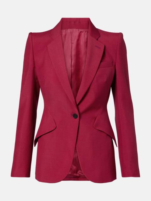 Alexander McQueen Wool and mohair blazer
