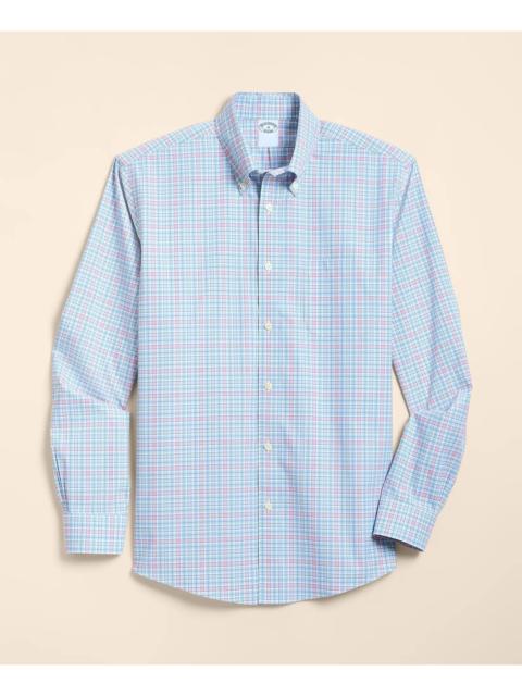 Brooks Brothers Stretch Non-Iron Poplin Polo Button-Down, Sport Shirt