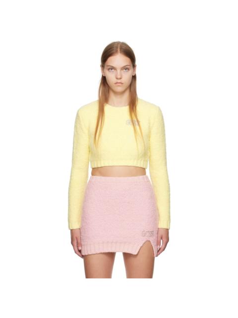 GCDS Yellow Hairy Sweater