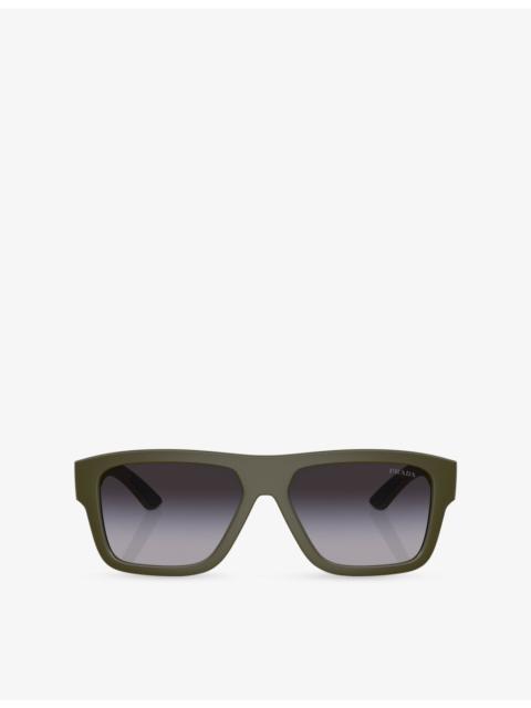Prada PS 04ZS Square-Frame Acetate Sunglasses