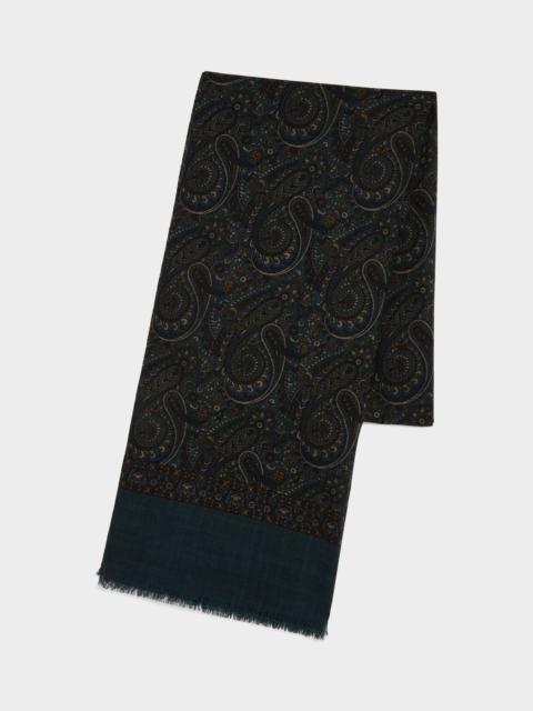 TODD SNYDER Italian Wool Paisley Scarf