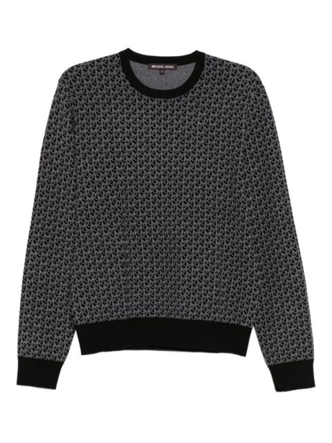 MICHAEL KORS all-over logo print sweatshirt