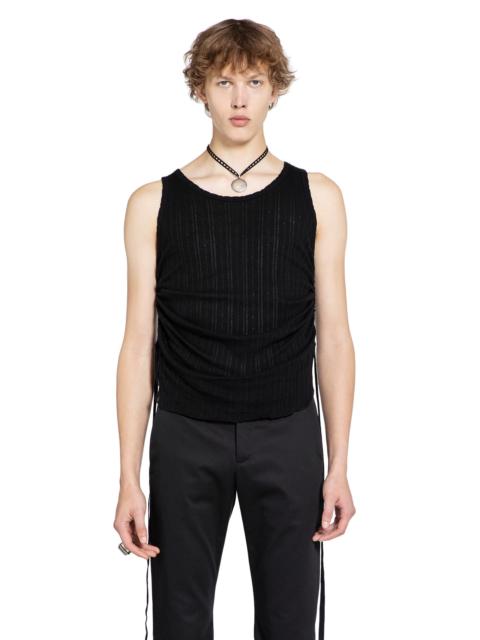 Ann Demeulemeester Boris Wrinkled Cropped Tank Top