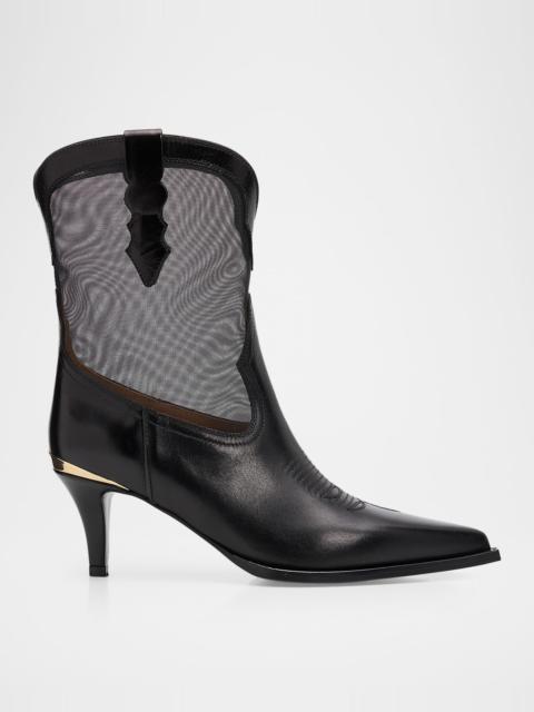 PARTLOW 60mm Rylie Leather Cowboy Boots