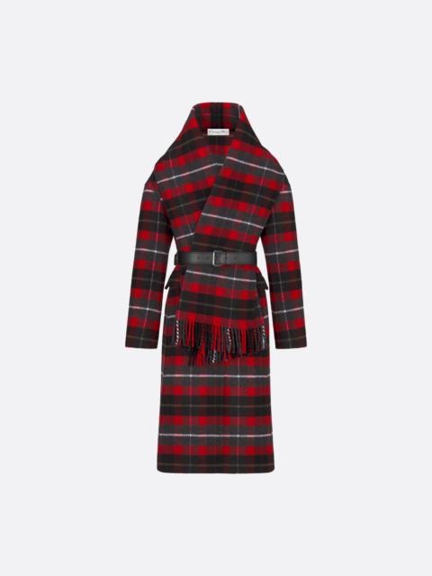 Dior Belted Coat with Removable Scarf