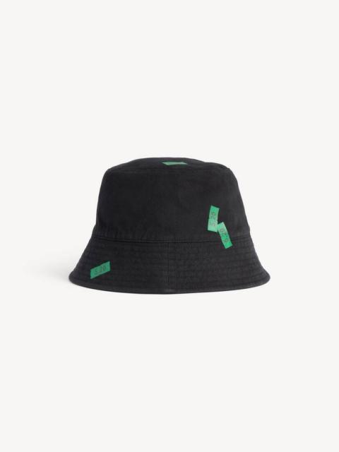 BALENCIAGA Women's 520 Stickers Bucket Hat in Black