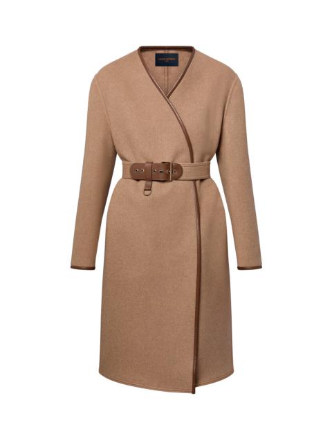 Louis Vuitton Long Belted Wrap Coat