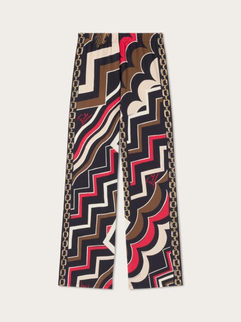 PUCCI ISTRICE PRINT STRAIGHT-LEG TROUSERS