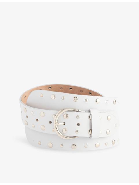 gimaguas Casilda Stud-Embellished Leather Belt
