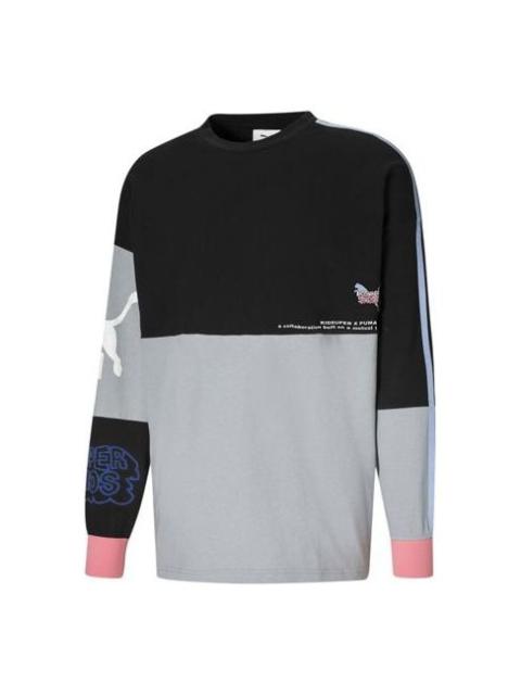 Men's PUMA X KS LS TEE Long Sleeves Black T-Shirt 598464-01