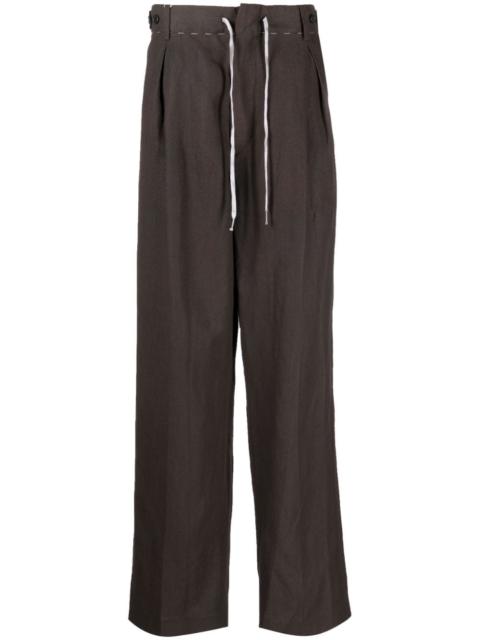 Maison Margiela drawstring straight-leg trousers