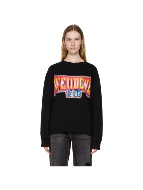 We11done Black Crewneck Sweatshirt