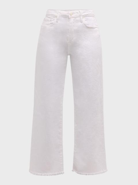 SIMKHAI Jude High-Rise Cropped Wide-Leg Denim Pants