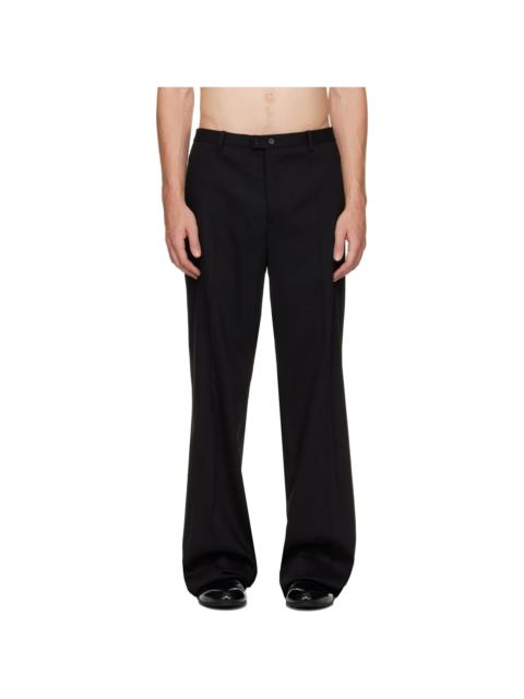 Jil Sander Black Wool Twill Trousers