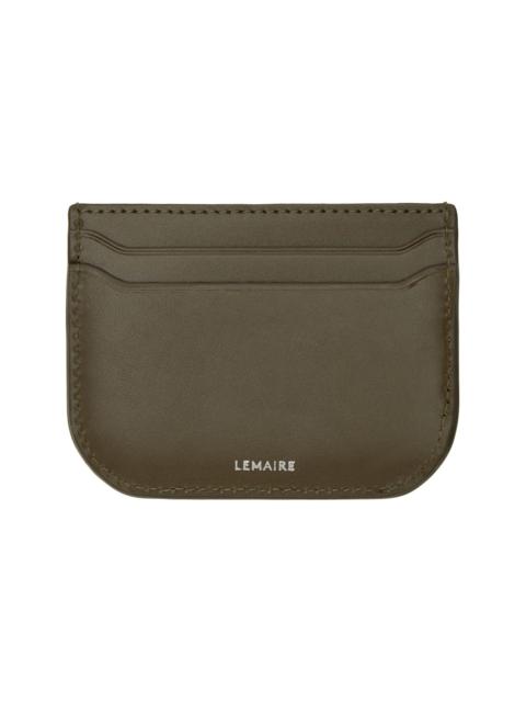 Lemaire Khaki Calepin Card Holder