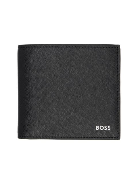 BOSS Black Silver-Foil Logo Wallet