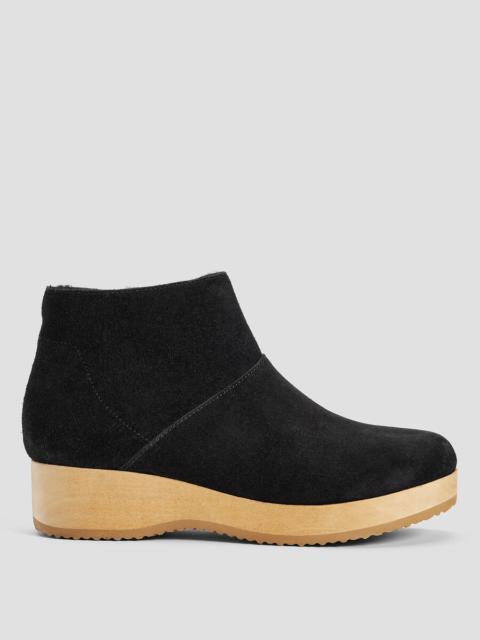 EILEEN FISHER Warm Suede Clog Bootie