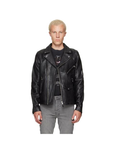 Ksubi Black Capitol Leather Jacket