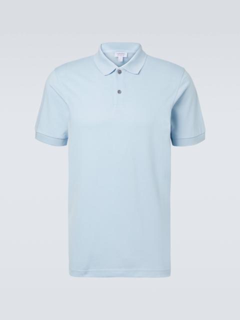 Sunspel Riviera cotton mesh polo shirt