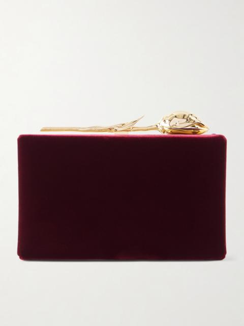 Erdem Bloom Velvet Clutch