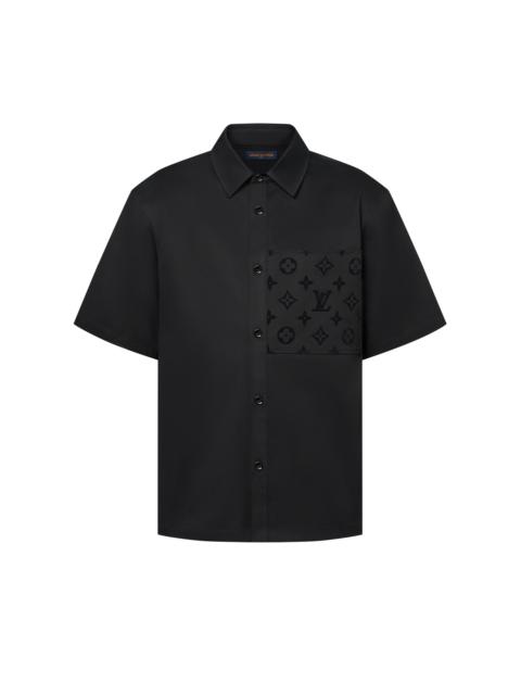 Louis Vuitton Flocked Short-Sleeved Cotton Shirt