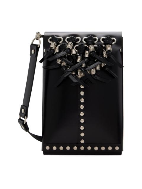 TOGA PULLA Black Leather Shoulder Bag