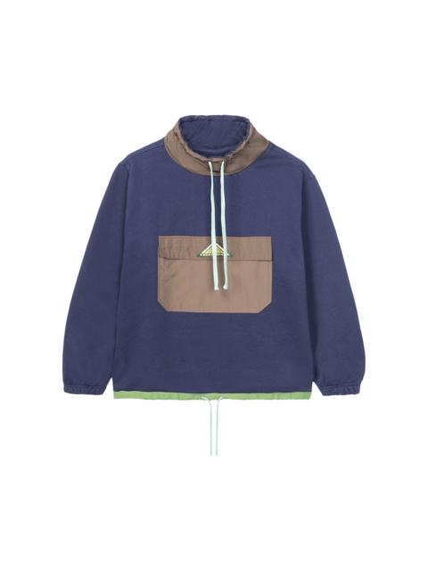 BRAIN DEAD Brain Dead Post Earth Syndrome Scuba Neck Fleece 'Navy'