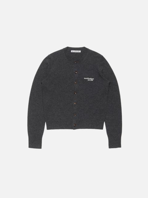 Acne Studios Yak wool cardigan - Dark Grey Melange